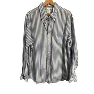 Brooks Brothers Milano Pastel Striped Button Down Size XL